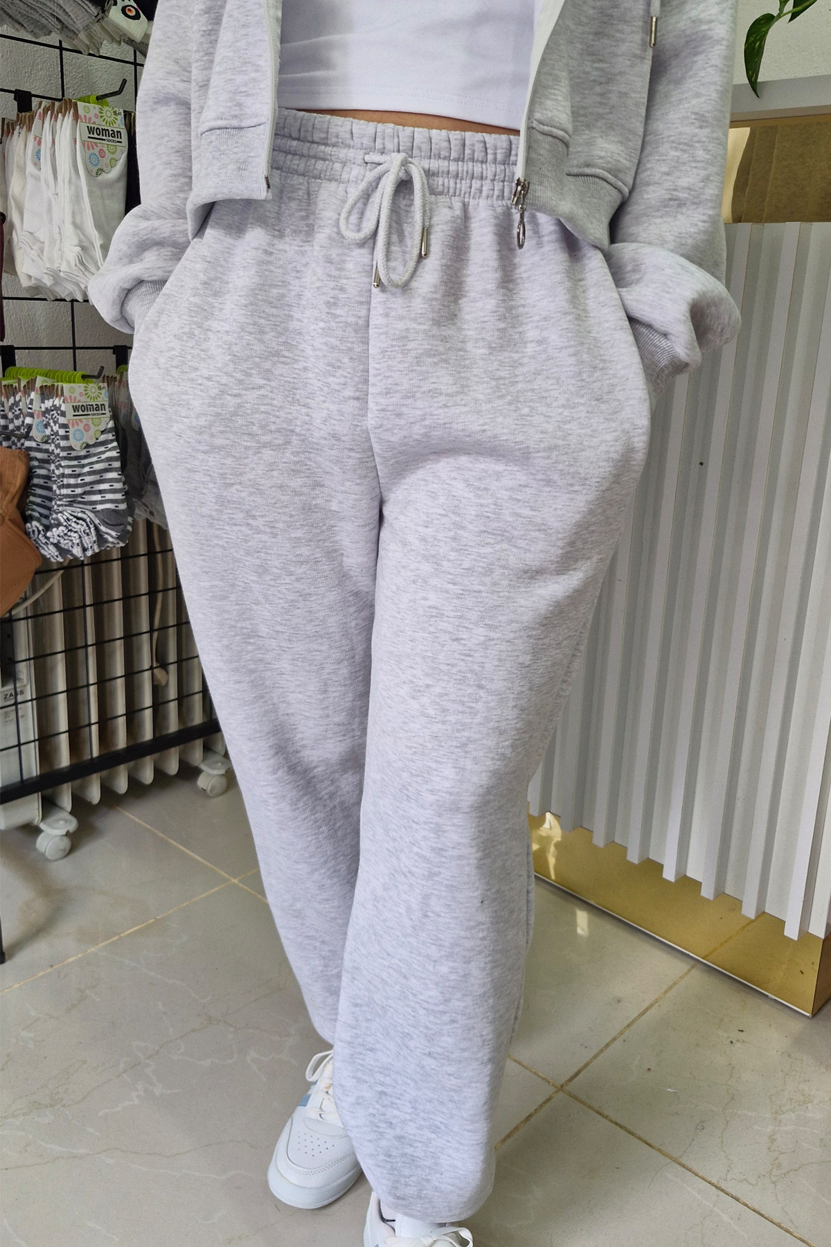 Alt Eşofman Karmelanj Renk