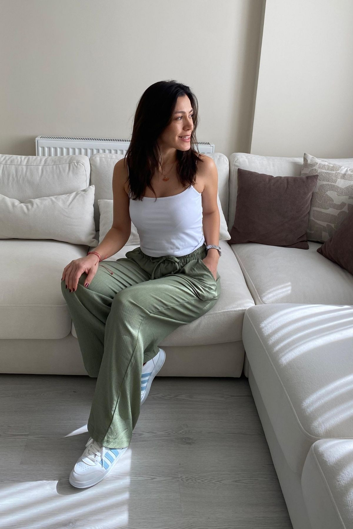 Çağla Natural Bürümcük Pantolon