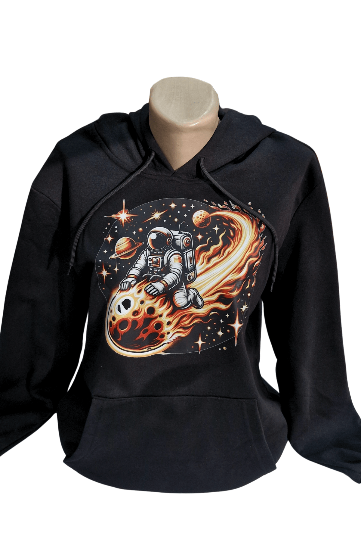 Unisex Baskılı Kapüşonlu İki İplik Sweatshirt