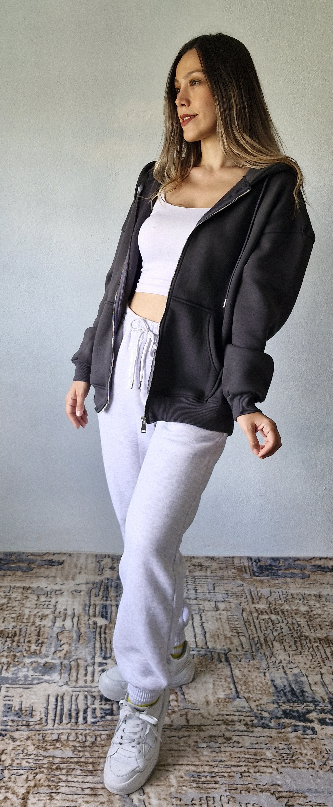 Üst Eşofman Antrasit Renk