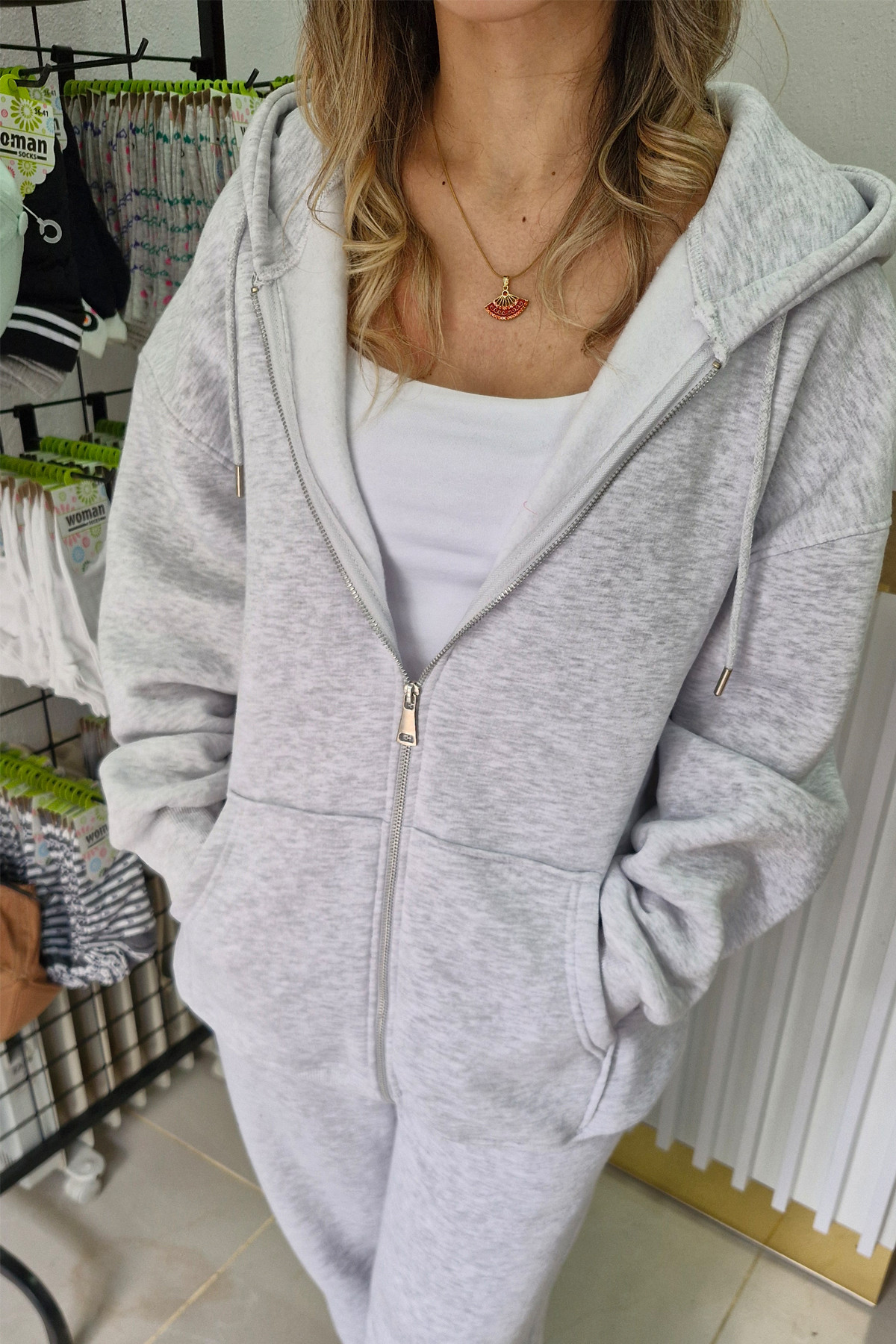 Üst Eşofman Karmelanj Renk