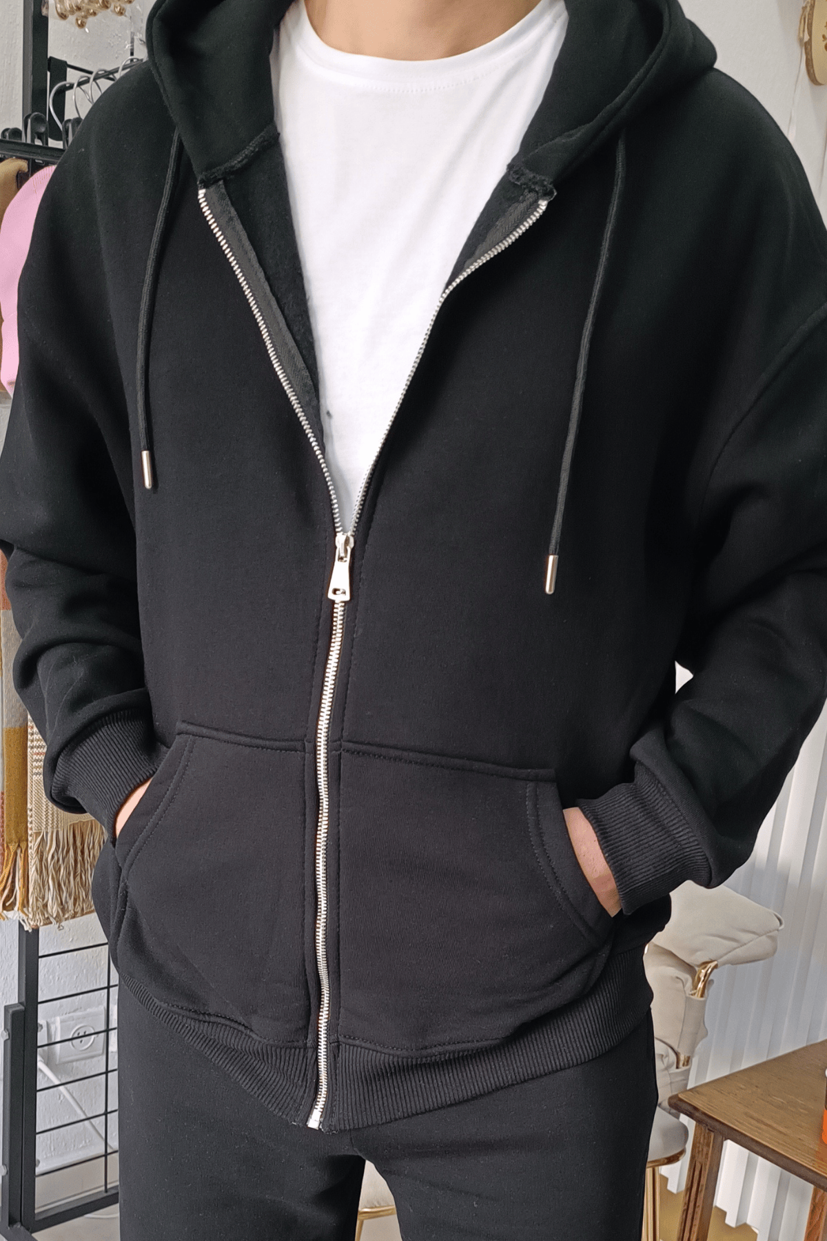 Üst Eşofman Siyah Renk